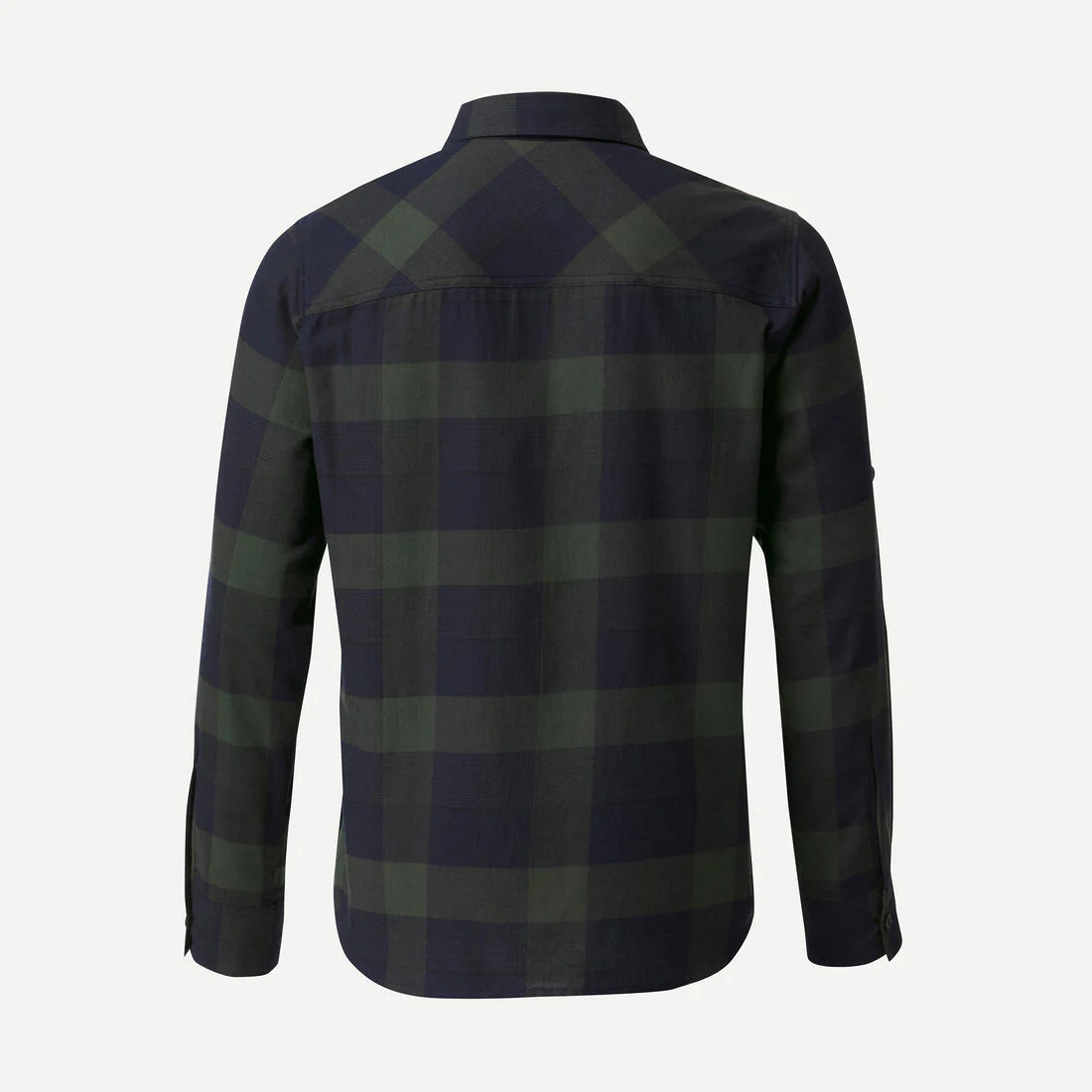 Camisa de viaje de trekking verde para hombre Travel 500 Warm - Image 12