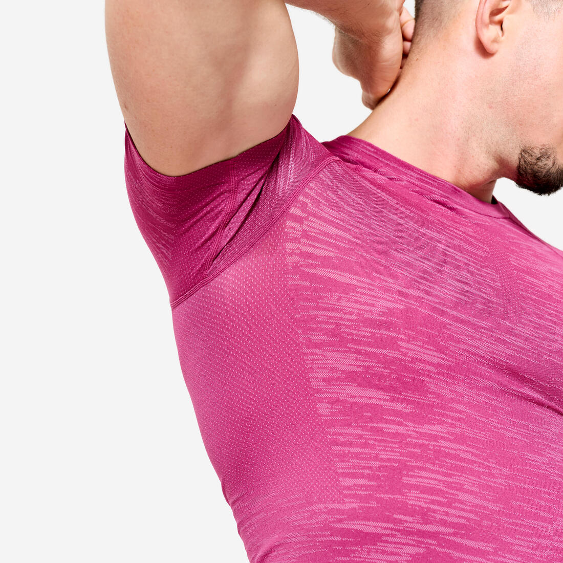 Camiseta Compresión Musculación Hombre Negro MC Transpirable Cuello Redondo - Image 11