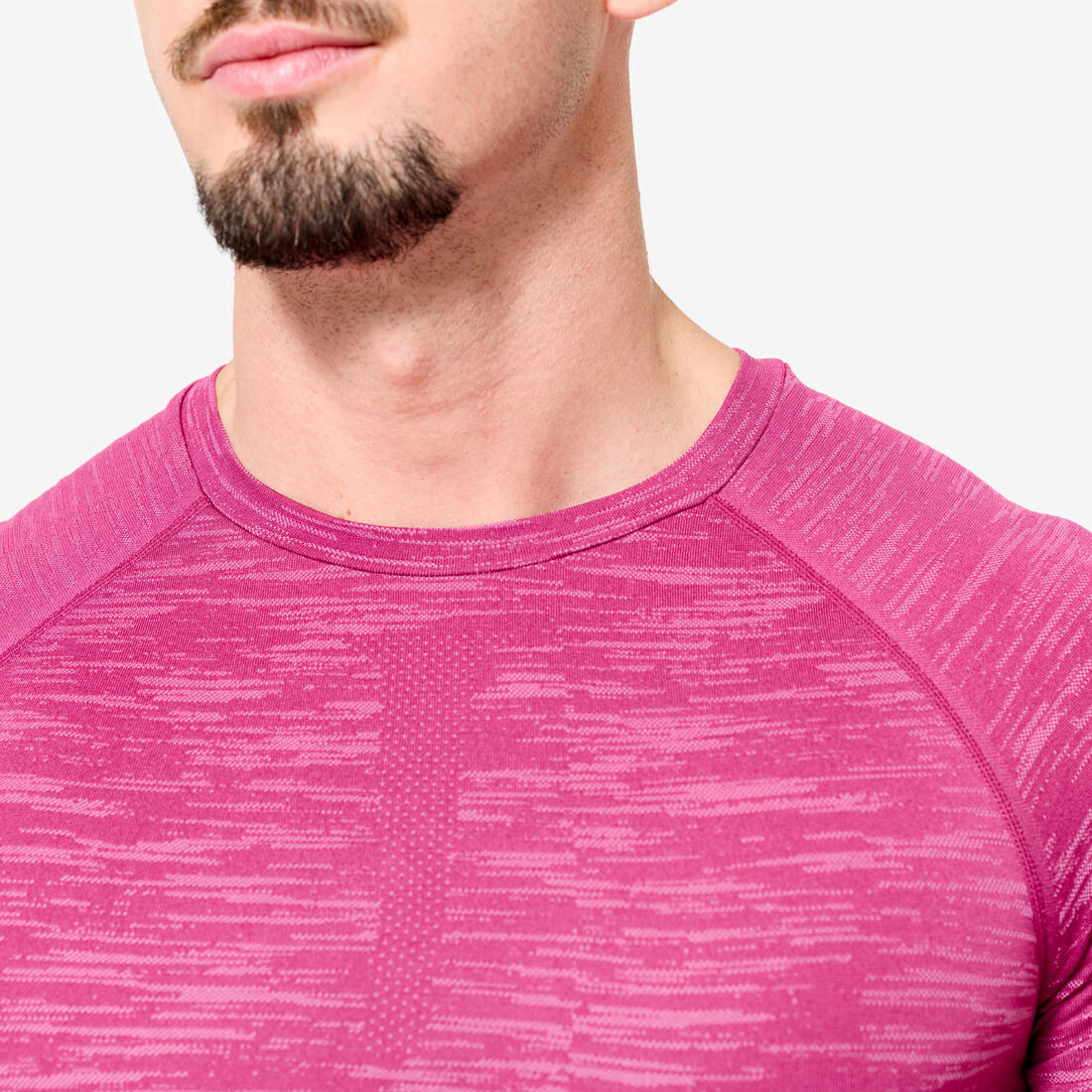 Camiseta Compresión Musculación Hombre Negro MC Transpirable Cuello Redondo - Image 9