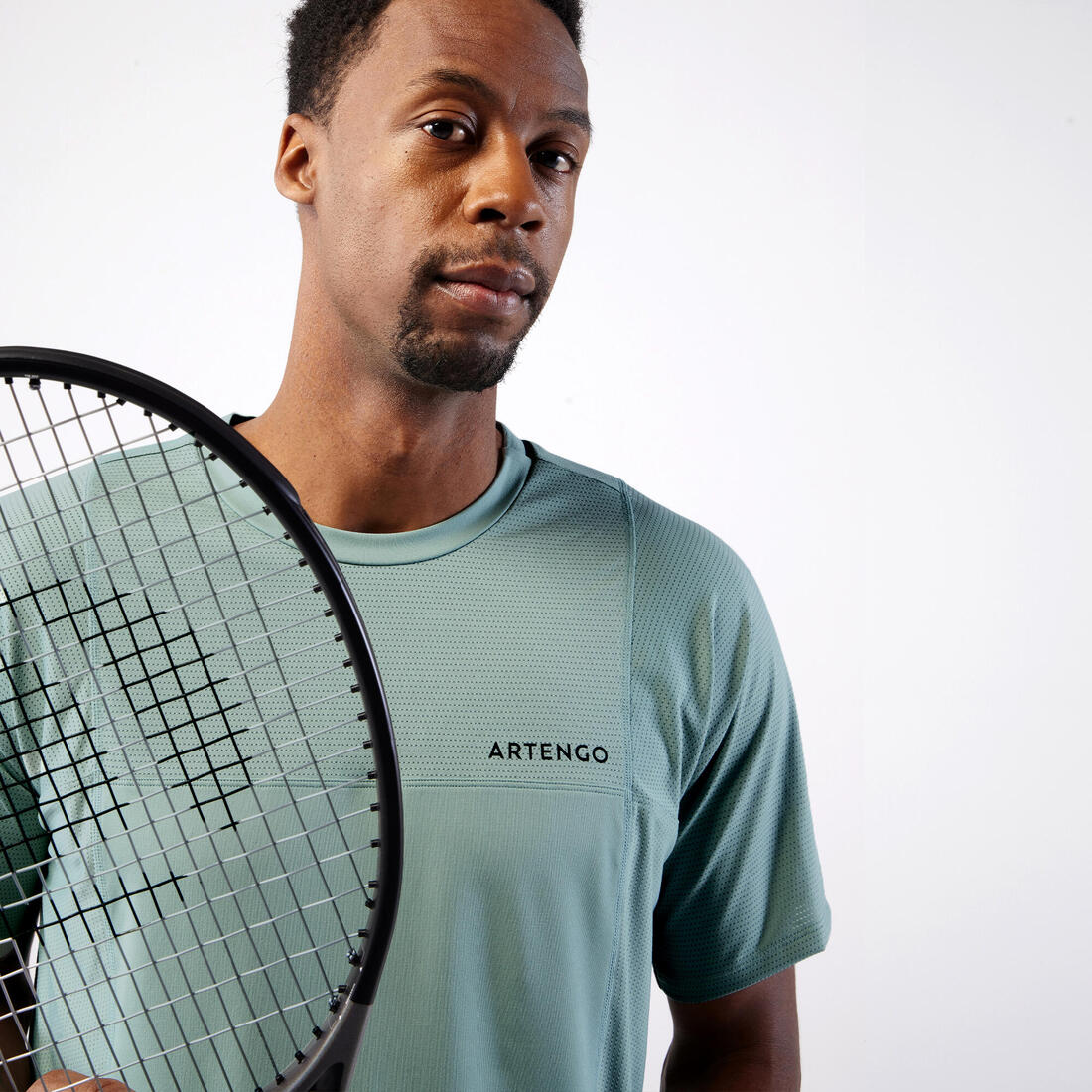 Camiseta de tenis manga corta hombre - Artengo DRY marino Gaël Monfils - Image 24