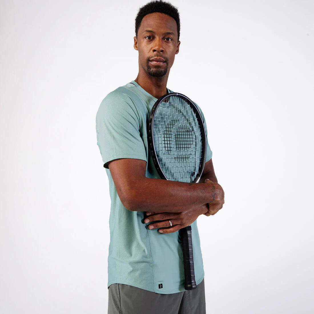 Camiseta de tenis manga corta hombre - Artengo DRY marino Gaël Monfils - Image 27