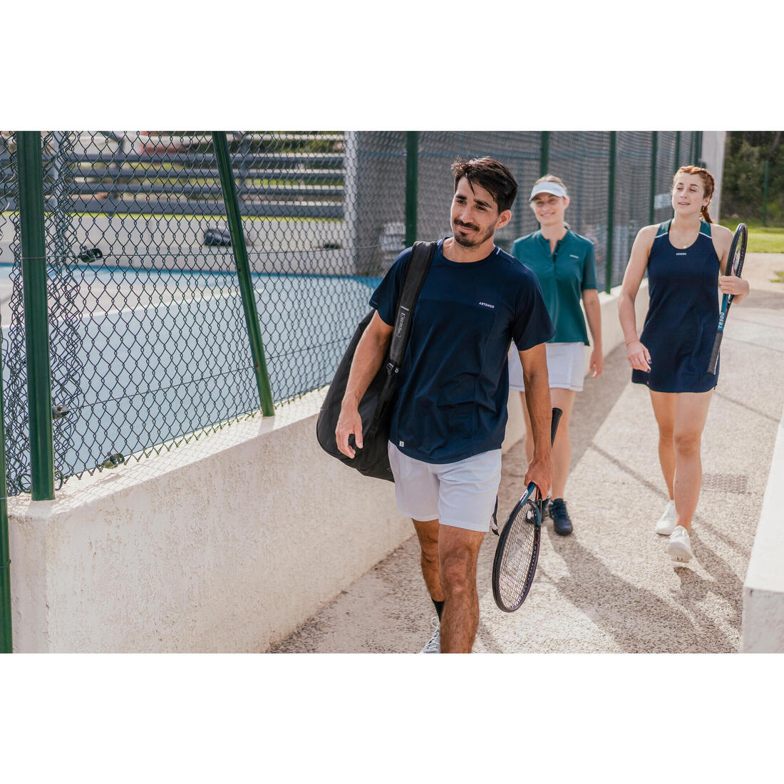 Camiseta de tenis manga corta hombre - Artengo DRY marino Gaël Monfils - Image 59