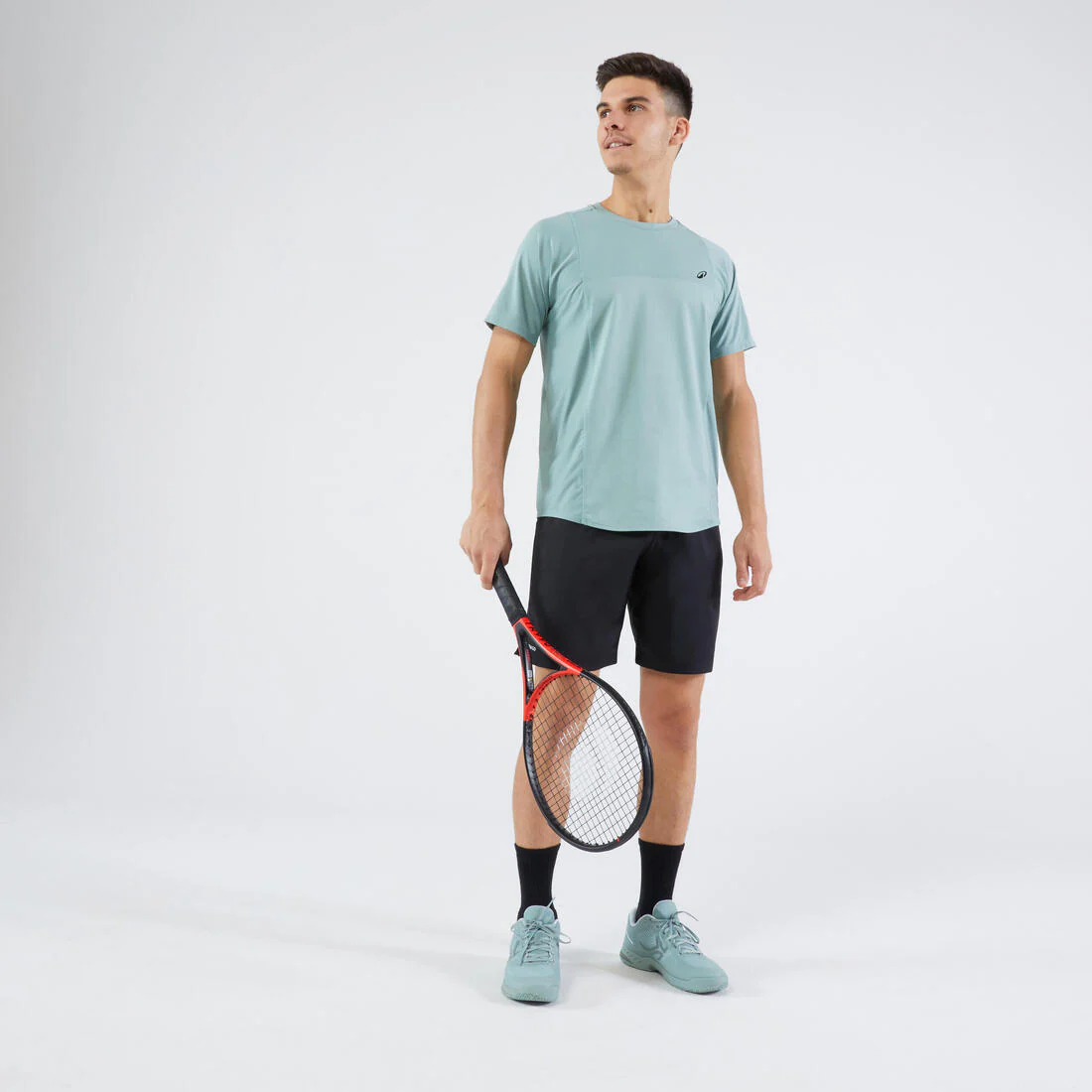 Camiseta de tenis manga corta hombre - Artengo DRY marino Gaël Monfils - Image 6