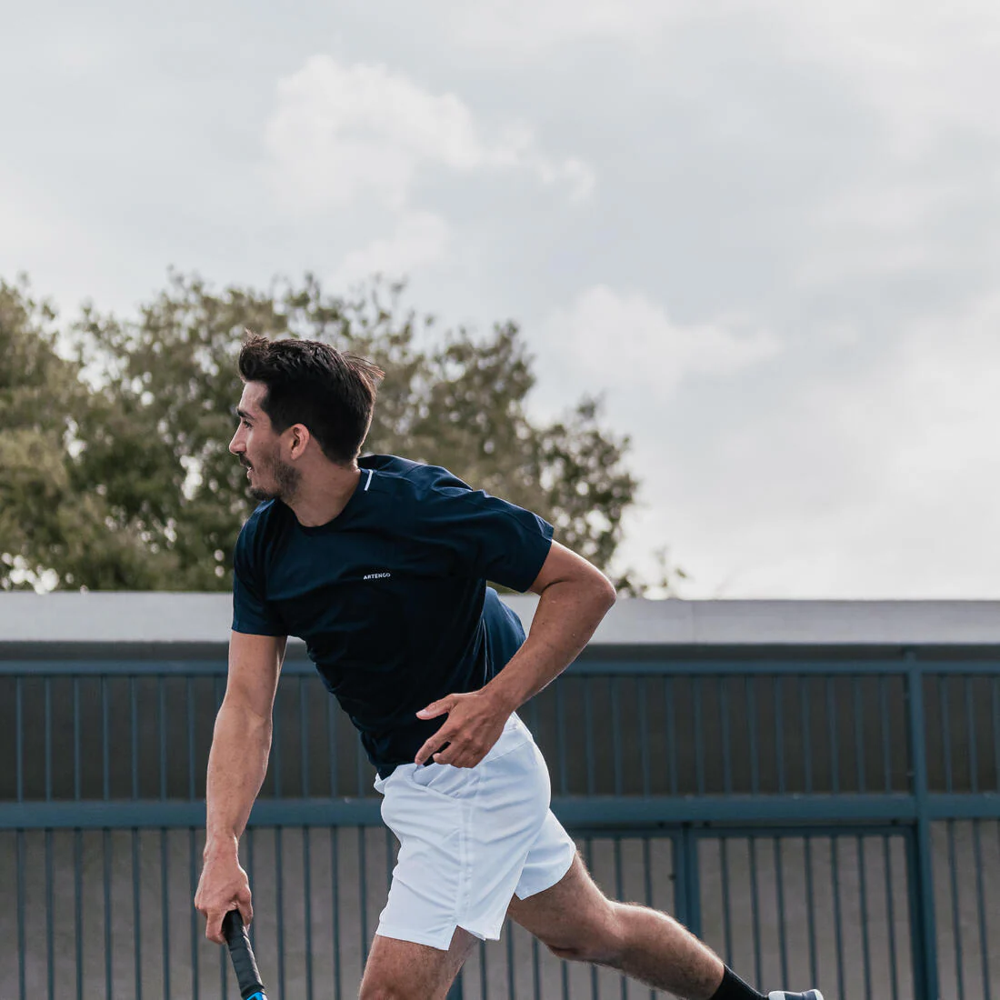 Camiseta de tenis manga corta hombre - Artengo DRY marino Gaël Monfils - Image 64