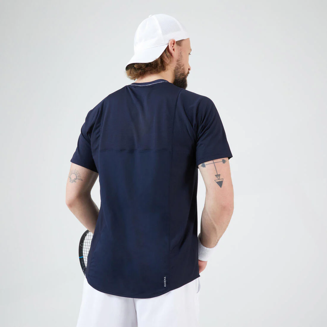 Camiseta de tenis manga corta hombre - Artengo DRY marino Gaël Monfils - Image 9