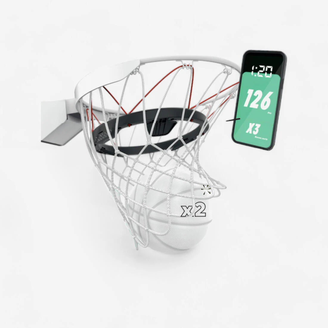 Canasta de básquet conectada con minijuegos - Decathlon Basketball Play