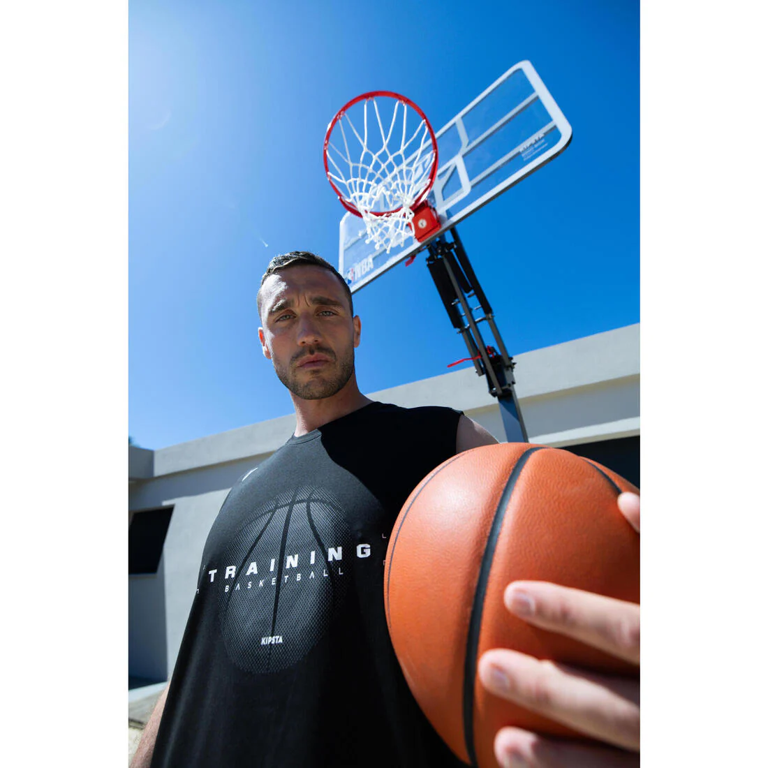 Canasta de básquet plegable sobre ruedas regulable de 2,10 m a 3,05 m - Image 19