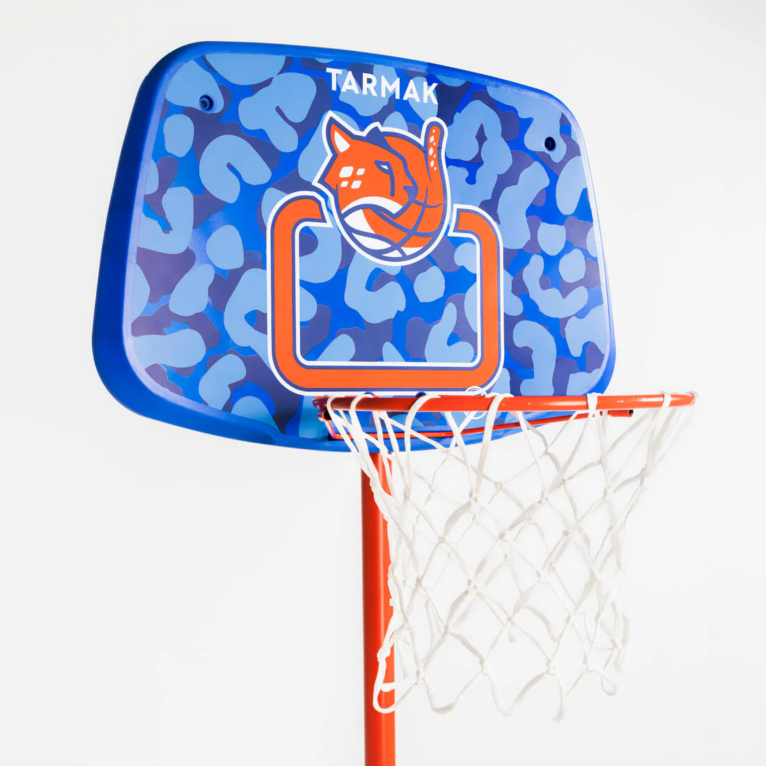Canasta de básquetbol con pie ajustable de 1.30 m a 1.60 m azul para niños K500 - Image 4