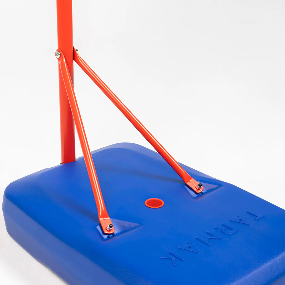 Canasta de básquetbol con pie ajustable de 1.30 m a 1.60 m azul para niños K500 - Image 8