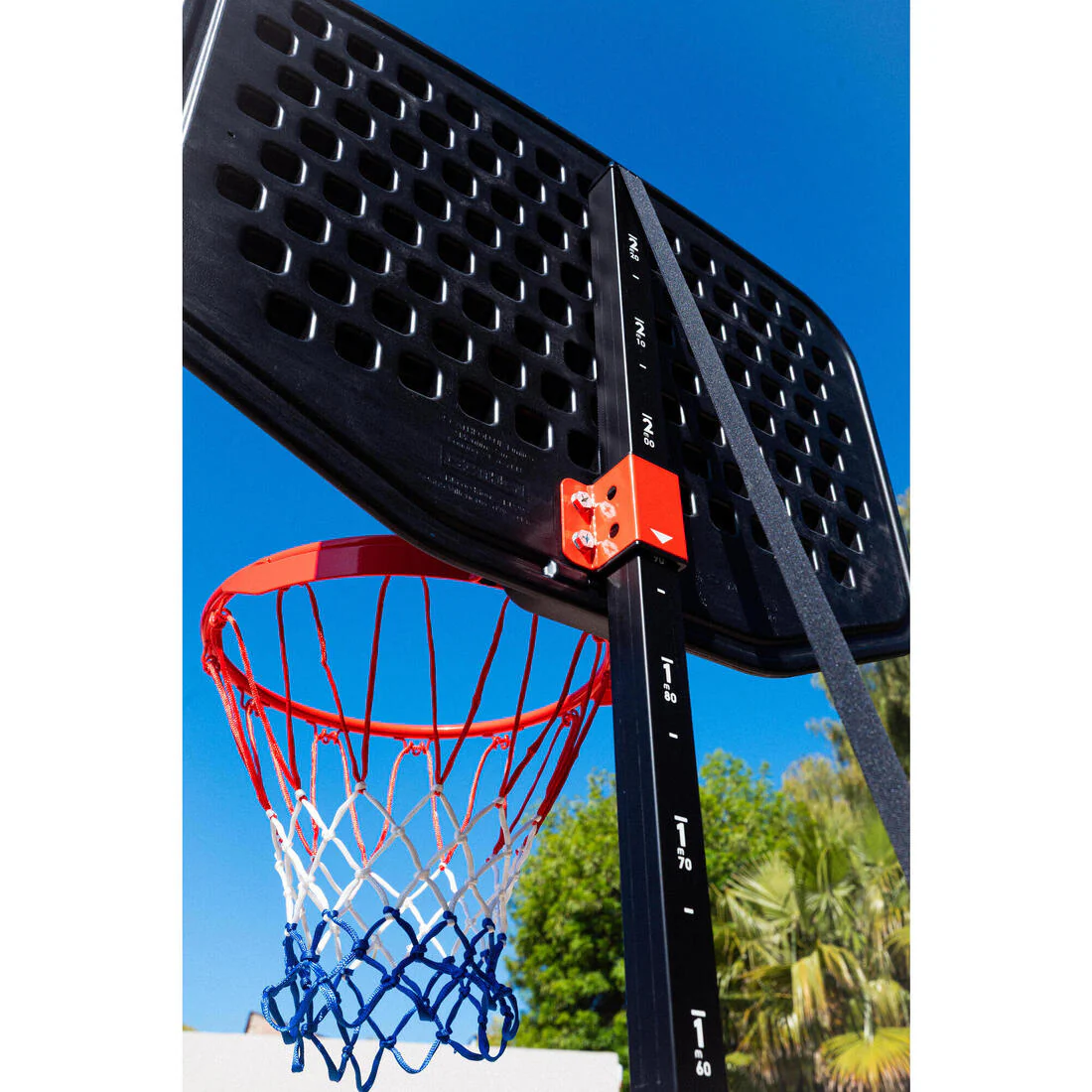 Canasta de basquetbol con pie regulable azul con negro para niños K900 v2 - Image 17