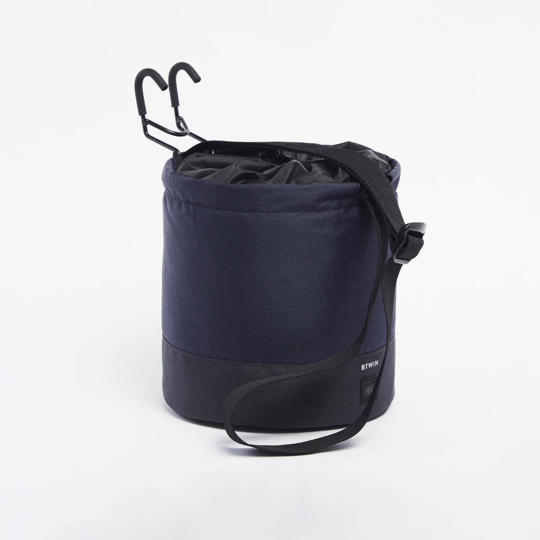 Canasta para bici plegable compactable correa transaporte hombre azul de 10 L