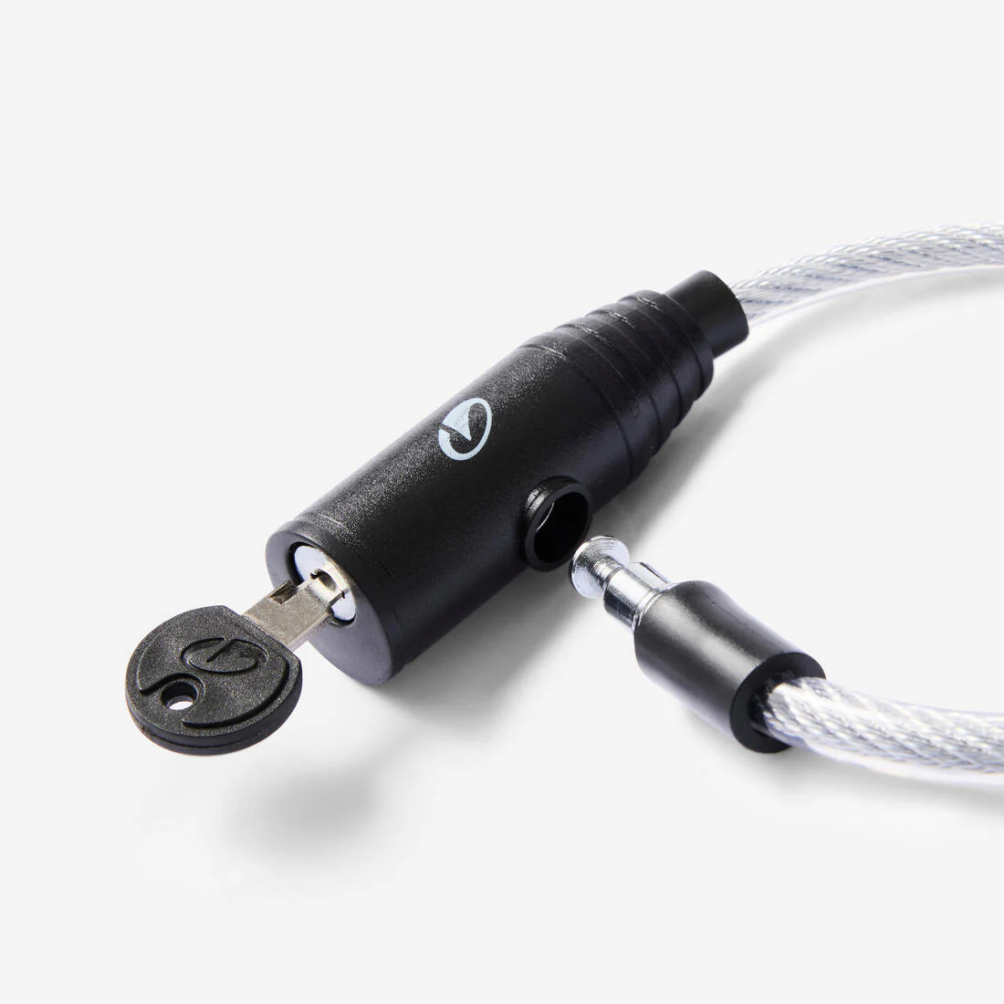 Candado para accesorios de bicicleta con llave gris 100 - Image 4