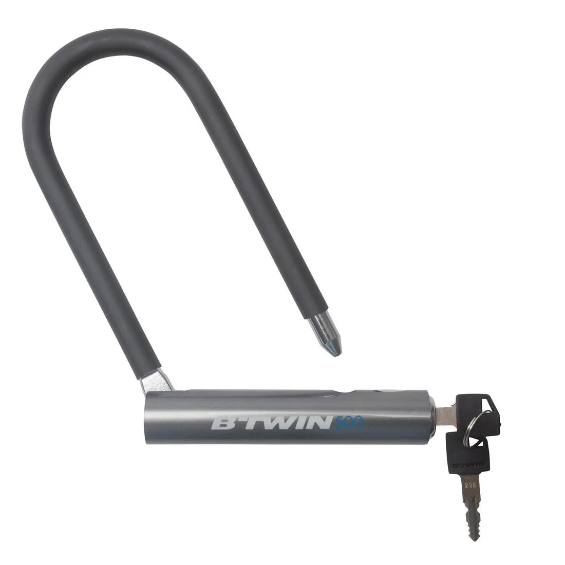 Candado para bicicleta en forma de U gris 500 - Image 3