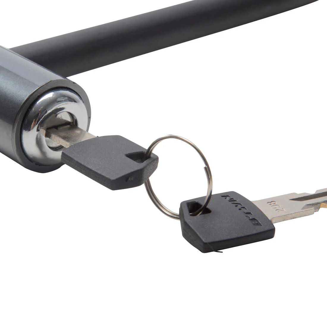 Candado para bicicleta en forma de U gris 500 - Image 5