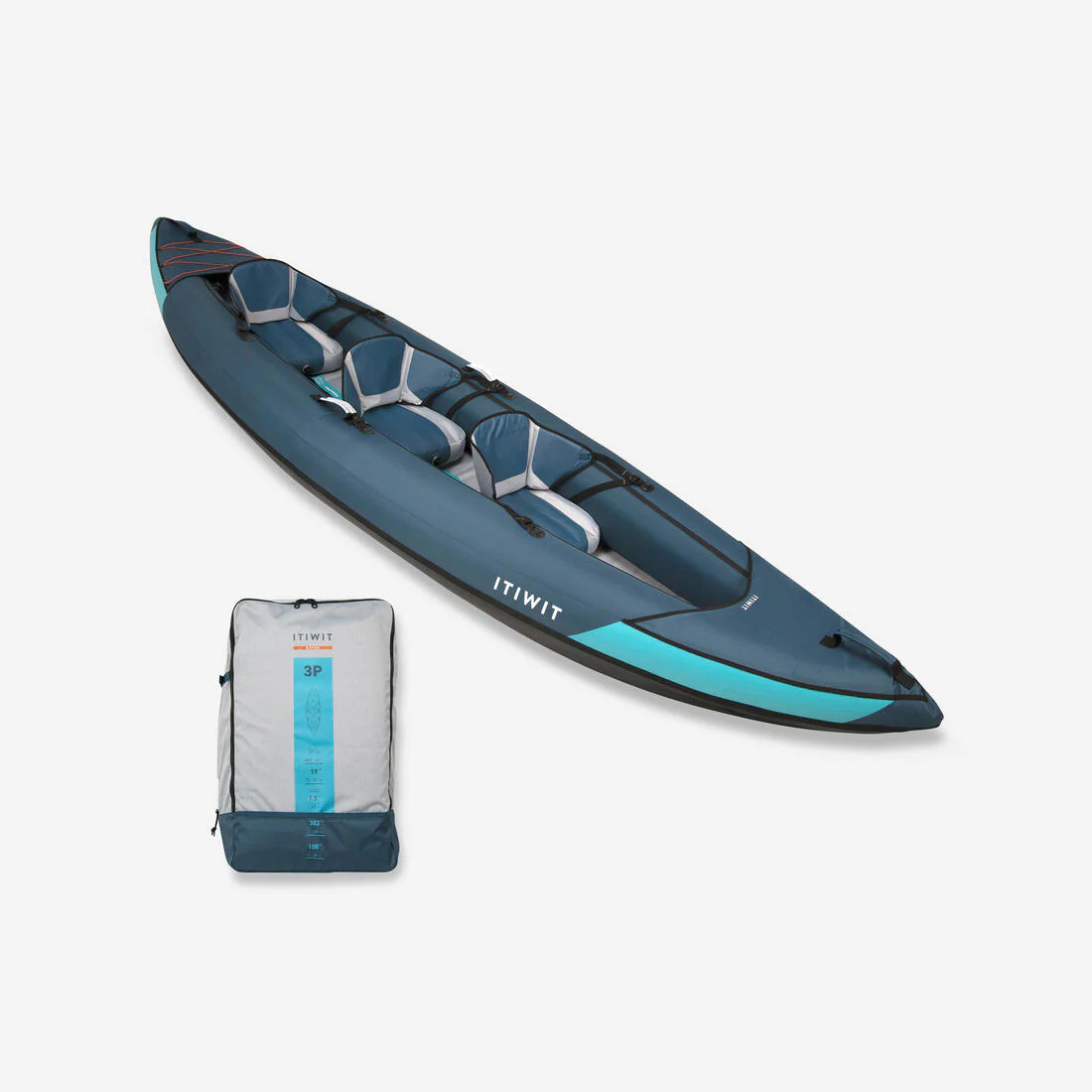 Canoa Kayak Travesía Inflable 2/3 Plazas Ecodiseño
