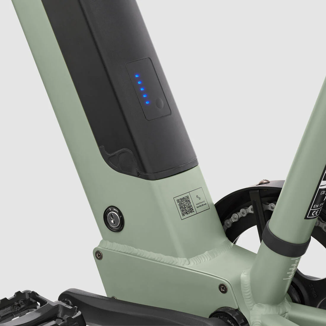 Cargo bike Longtail eléctrica de carga trasera verde claro R500E Longtail - Image 10