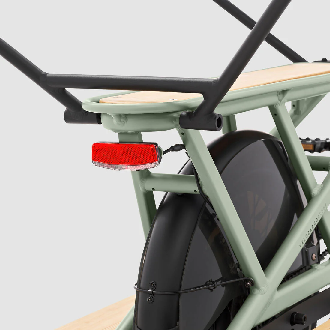 Cargo bike Longtail eléctrica de carga trasera verde claro R500E Longtail - Image 18
