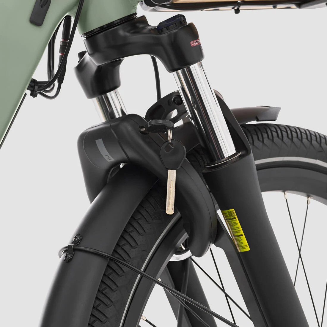 Cargo bike Longtail eléctrica de carga trasera verde claro R500E Longtail - Image 19
