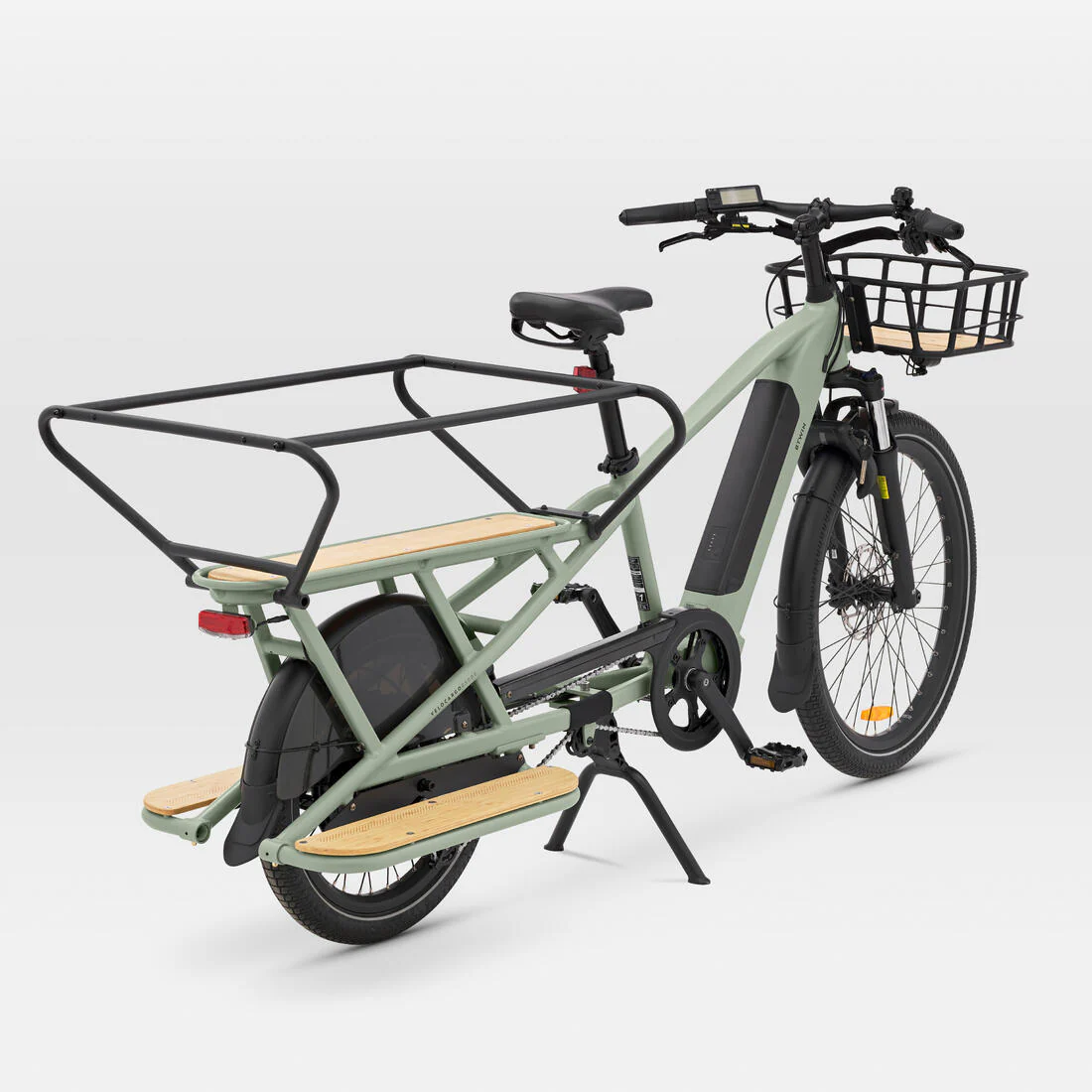Cargo bike Longtail eléctrica de carga trasera verde claro R500E Longtail - Image 22