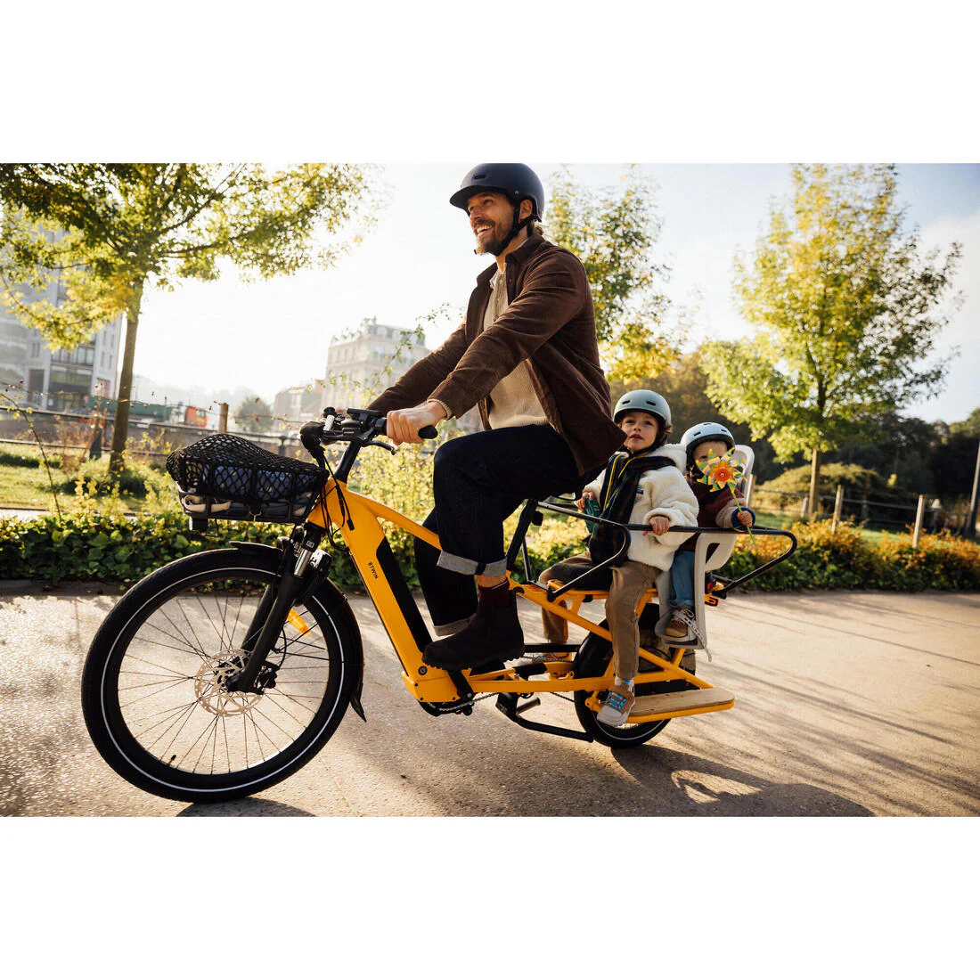 Cargo bike Longtail eléctrica de carga trasera verde claro R500E Longtail - Image 27