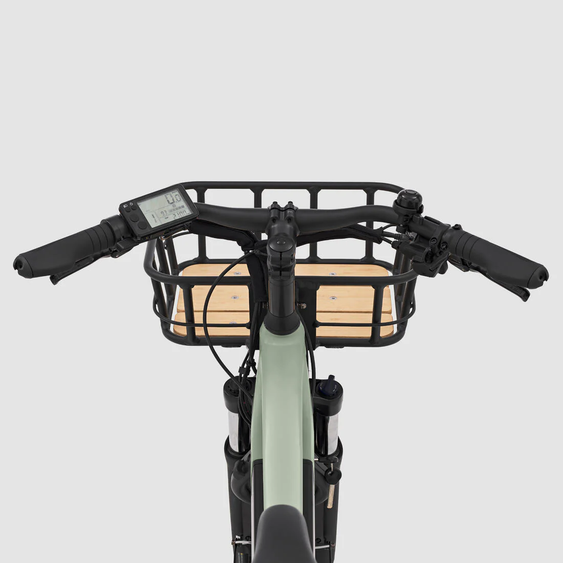 Cargo bike Longtail eléctrica de carga trasera verde claro R500E Longtail - Image 8