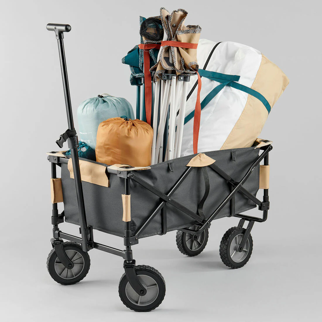 Carrito plegable para el transporte del material de camping tipo trolley - Image 3