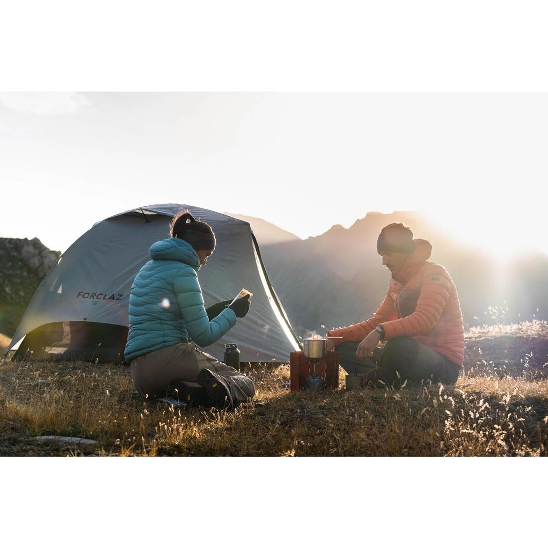 Casa de campaña de trekking tipo domo con malla para 2 personas MT500 - Image 14
