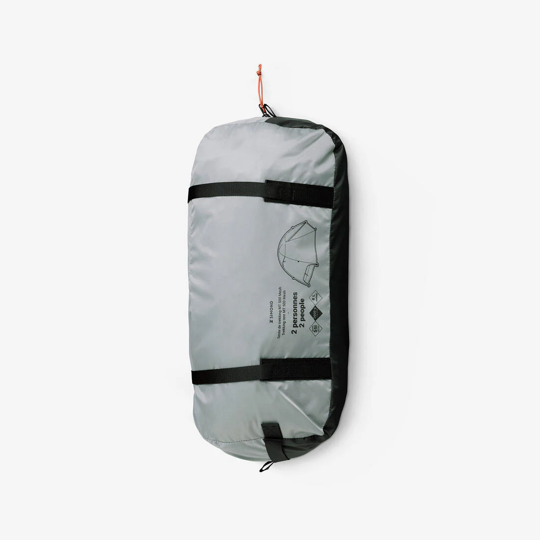 Casa de campaña de trekking tipo domo con malla para 2 personas MT500 - Image 9