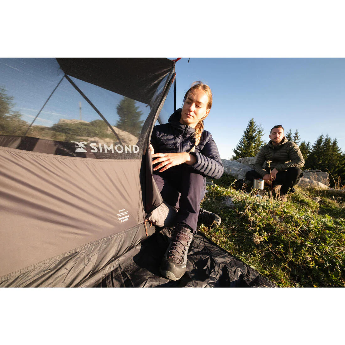Casa de campaña tipo domo de trekking con autosujeción para 2 personas MT900 - Image 15