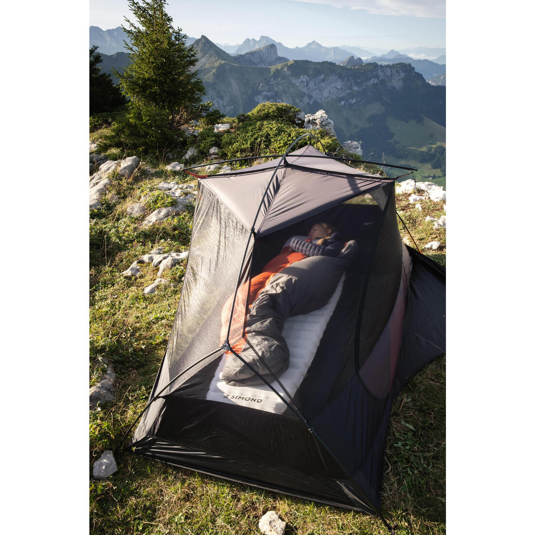 Casa de campaña tipo domo de trekking con autosujeción para 2 personas MT900 - Image 19