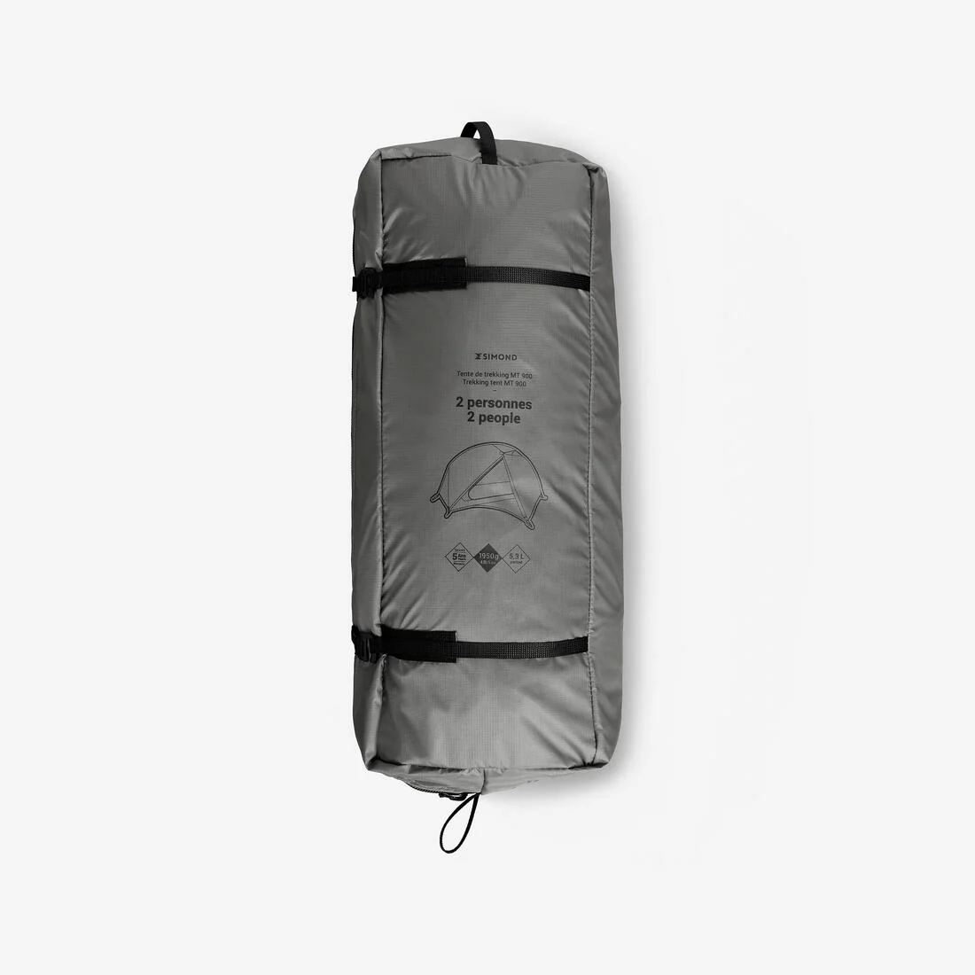 Casa de campaña tipo domo de trekking con autosujeción para 2 personas MT900 - Image 2