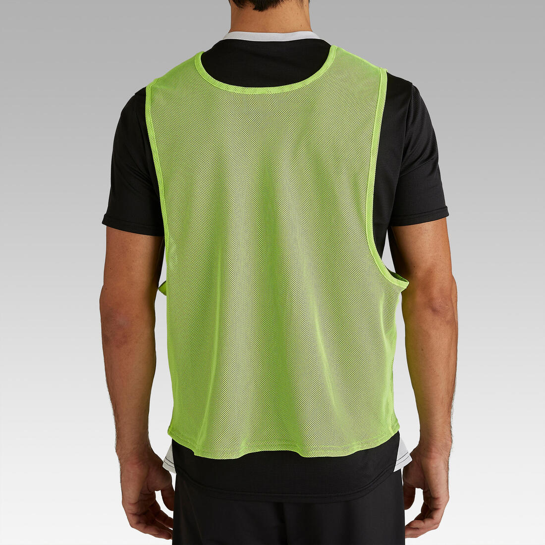 Casaca Fútbol Reversible adulto amarillo azul - Image 5