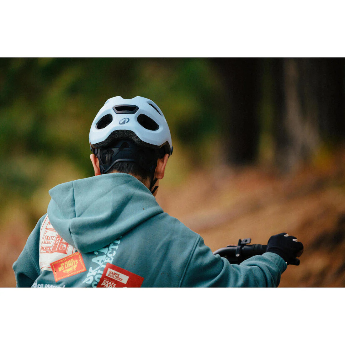 Casco de ciclismo caqui para niños Explore 500 - Image 19