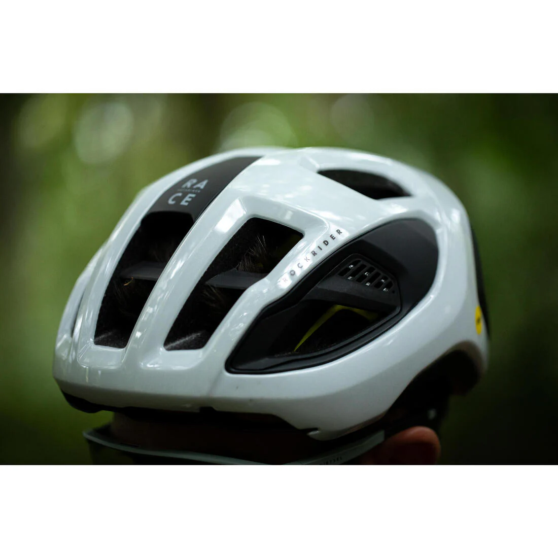 Casco de ciclismo con sistema MIPS blanco Rockrider Race - Image 8
