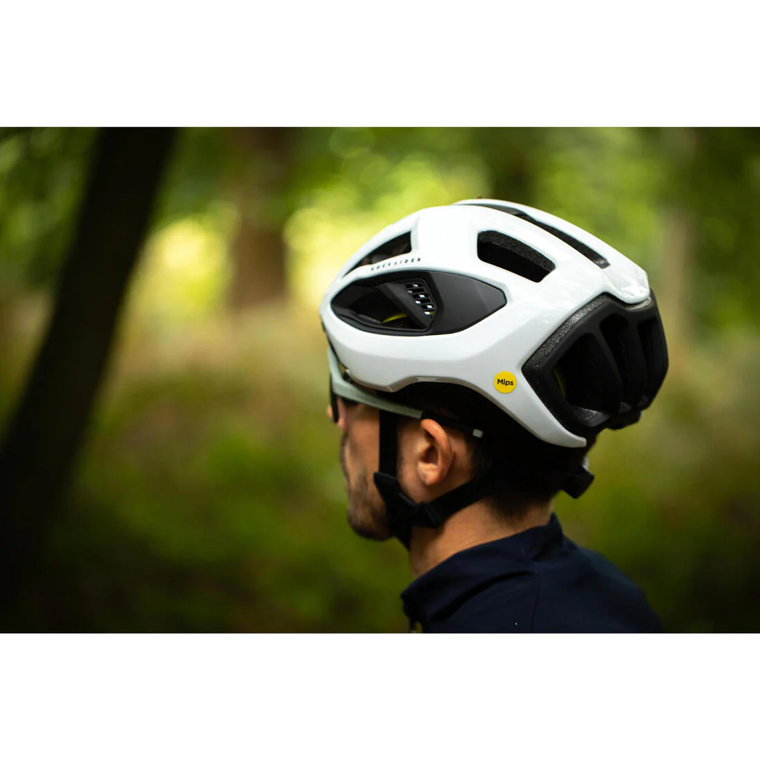 Casco de ciclismo con sistema MIPS blanco Rockrider Race - Image 9