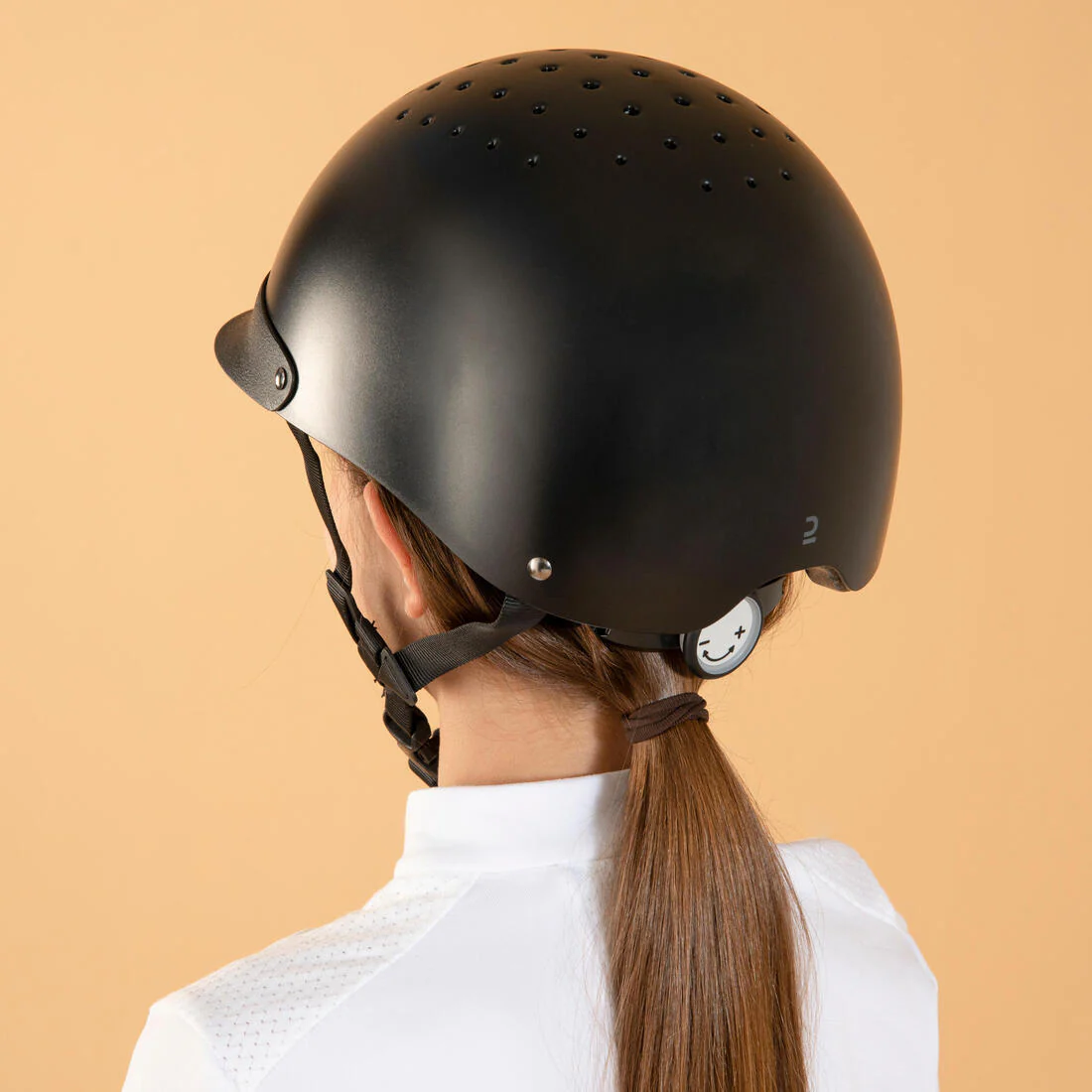 Casco Equitación 100 Negro - Image 6