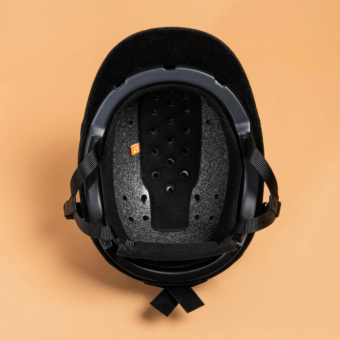 Casco Equitación 140 Negro Terciopelo - Image 2