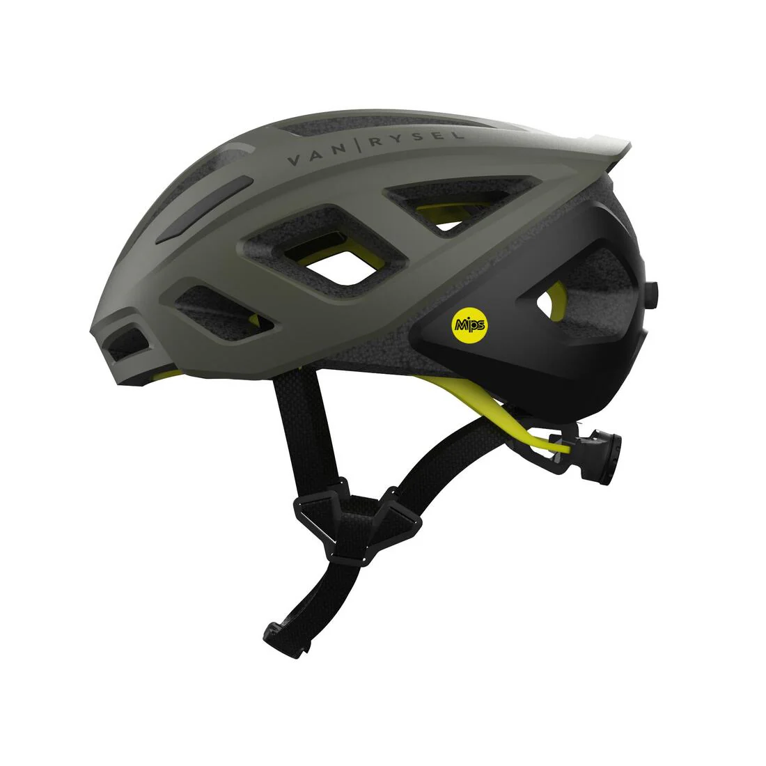 Casco para bicicleta de carretera caqui Roadr 500 MIPS - Image 4