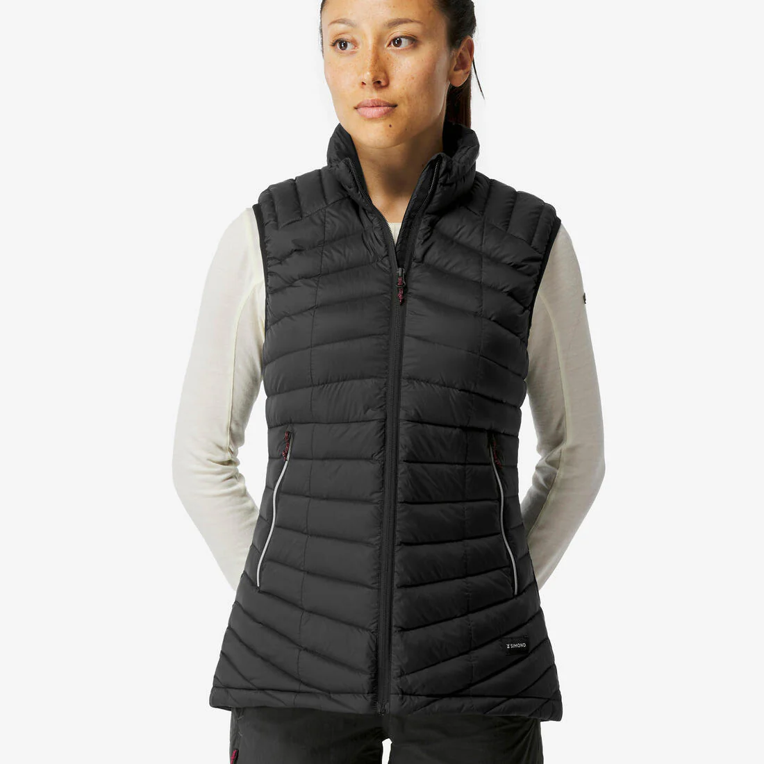 Chaleco acolchado de trekking y montañismo - MT100 - Plumón - Mujer