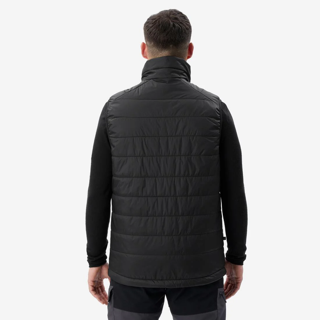 Chaleco acolchado sintético de trekking hombre - MT100 negro - Image 4