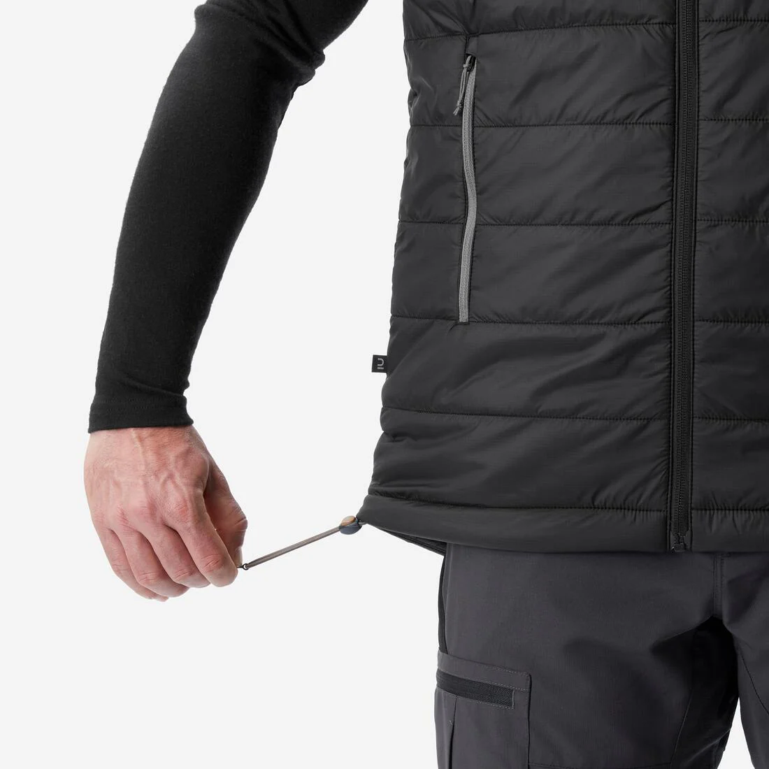 Chaleco acolchado sintético de trekking hombre - MT100 negro - Image 6