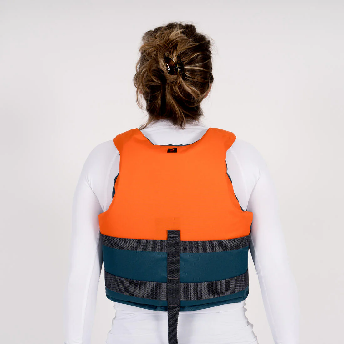 Chaleco Ayuda Flotación Kayak/Stand Up Paddle/Vela Ligera 50 N+ Azul Naranja - Image 10