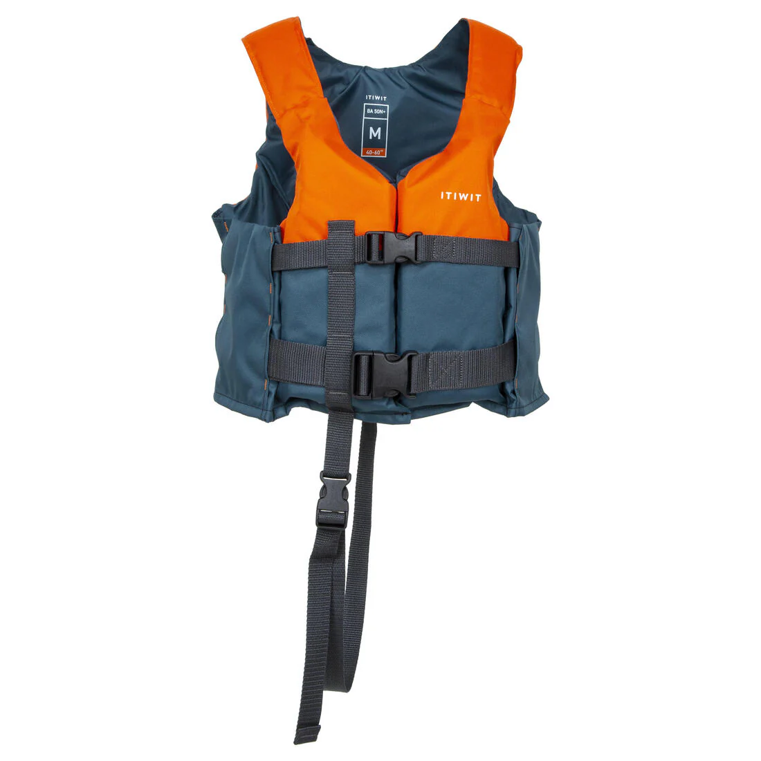 Chaleco Ayuda Flotación Kayak/Stand Up Paddle/Vela Ligera 50 N+ Azul Naranja - Image 3