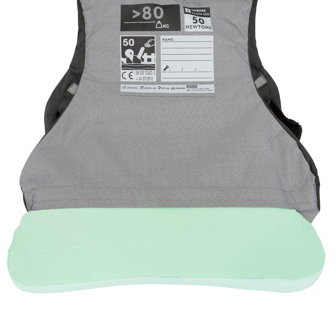 Chaleco Ayuda Flotación Vela BA Dinghy 500 Negro 50 Newtons - Image 6