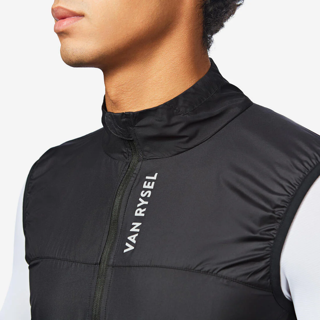 Chaleco de ciclismo de carretera ultraligero y sin mangas negro para hombre 500 - Image 5