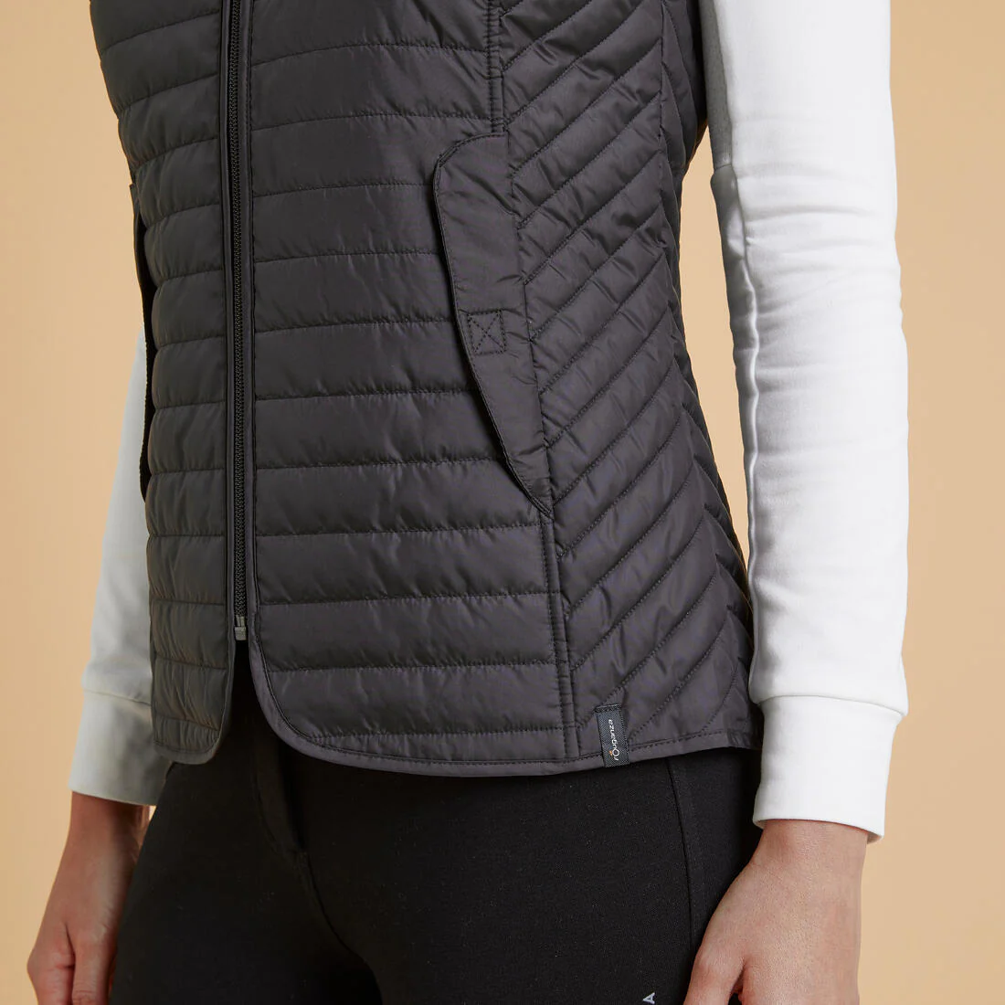 Chaleco de Equitación para Mujer 100 - Negro - Image 5