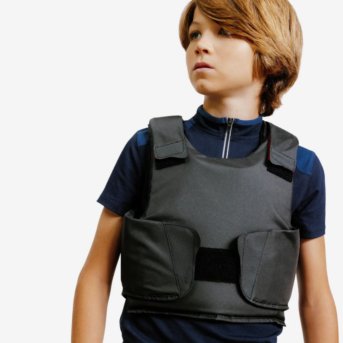 Chaleco de protección de equitación nivel 2 negro para niños 100