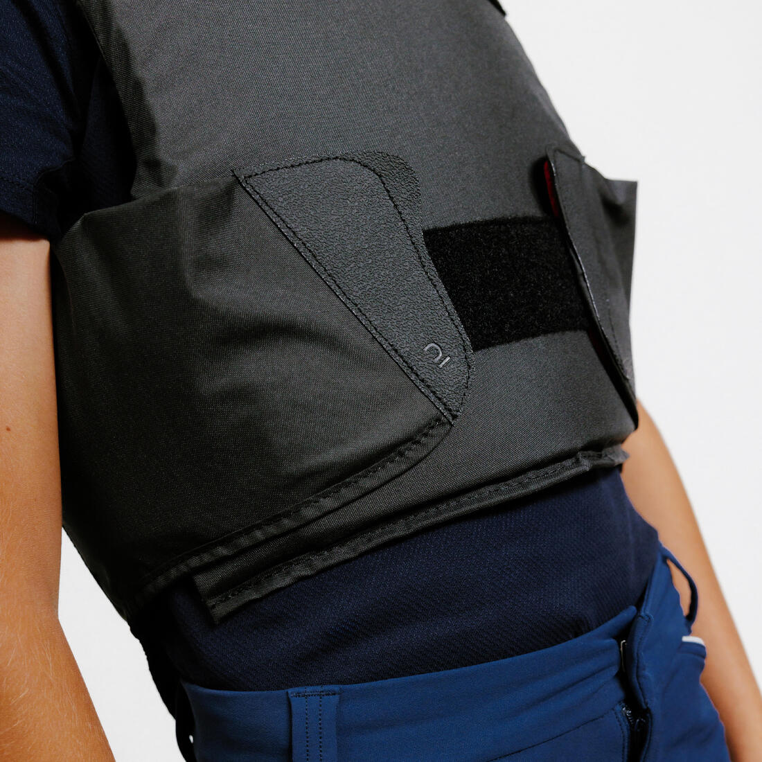 Chaleco de protección de equitación nivel 2 negro para niños 100 - Image 4