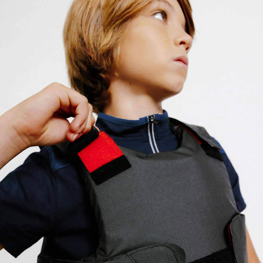 Chaleco de protección de equitación nivel 2 negro para niños 100 - Image 6