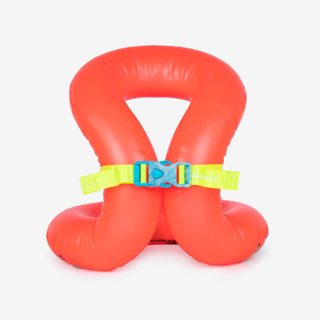 Chaleco flotador de natación inflable para niños de 19 a 30 kg naranja - Image 2